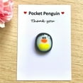 thumbnail image 1 of Iumwxz Greeting Cards with Encouraging Message for Valentine's Day, Pocket Penguin Decor Made of Glass, 0.9x1 Inch Size for Easy Carry in Pockets or Bags, White Elephant Gifts, 1 of 7