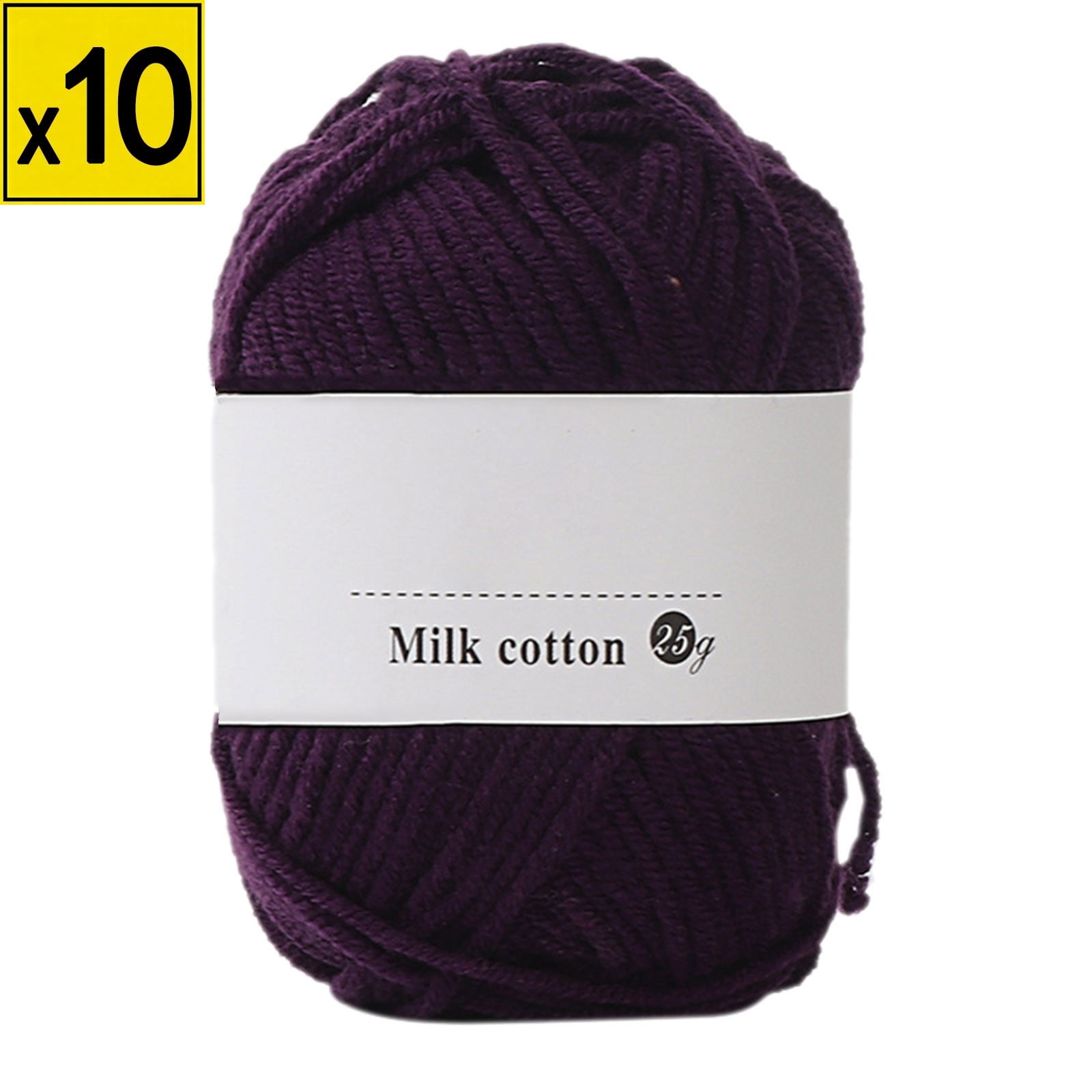 Iumwxz Hand Knitting Crochet Yarn, 25g Milk Cotton Acrylic Blend, Soft ...