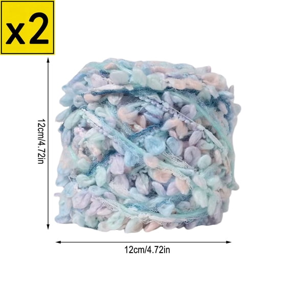 Iumwxz Hand Spun Art Yarn 100g Roll, Hand Blended Bright Colors for Knitting, Soft Medium Thickness Fiber for Scarves, Hats, Bags, Cushions and Home Decorations