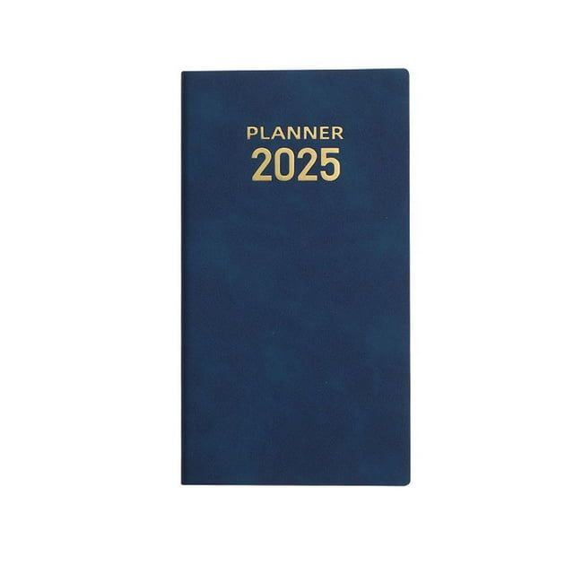 Iumwxz Holiday Deals 2025 English Calendar with Genuine Leather Cover