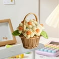 thumbnail image 1 of Iumwxz Valentines Day Gifts for Kids Hand Woven Basket of Simulation Artificial Flowers Valentine'S Day Mini Flower Basket Artificial Flowers Are Perfectly As Gifts Or Decorative Ornaments, 1 of 5