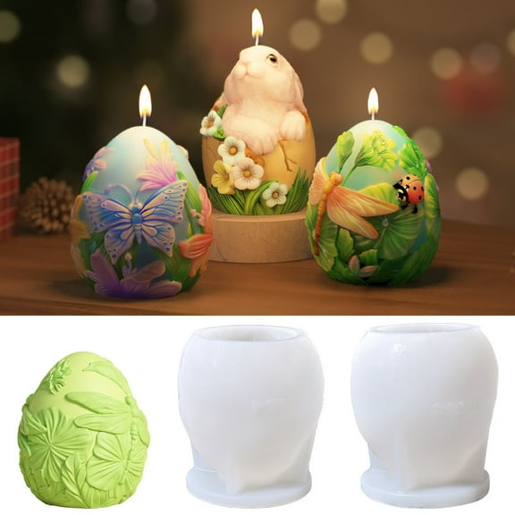 Iumwxz Home Trends easter bunny Easter Bunny Aromatherapy Candle Easter Kneading Plaster Ornaments Drip Glue easter gifts for kids A Silica gel
