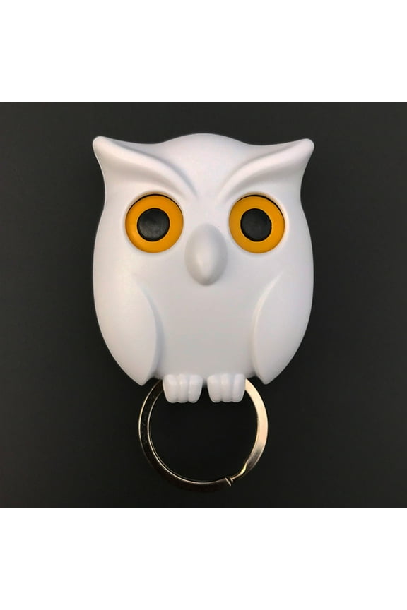 Key Owl Shape Magnetic Organizer Hook - Wall Mounted Keychain Hanger - Novelty Friendship Key Hanging Ring - for Home Decor Show Christmas Decorations Out Christmas