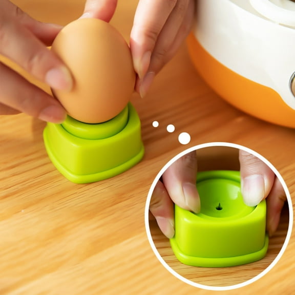 Iumwxz Kitchen Gadgets Egg Hole Puncher Tool Plastic Boiled Egg Piercer with Safety Lock Compact Design Perfect for Easy Egg Peeling and Preventing Cracks Kitchen Appliances Accessory