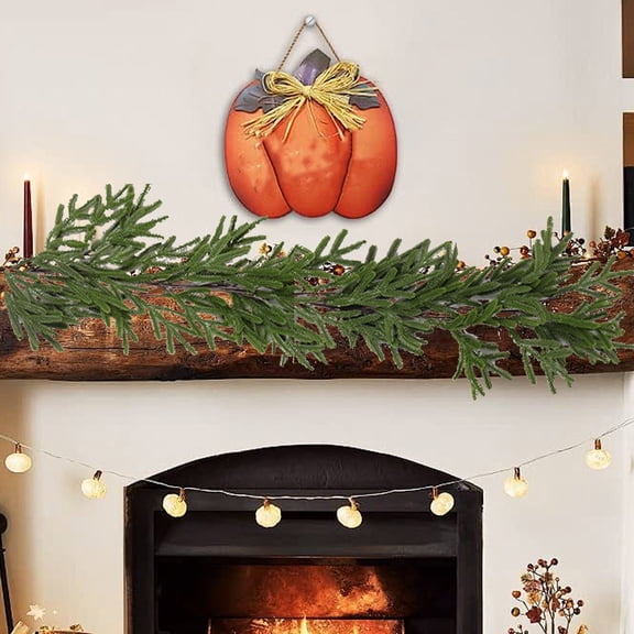 Iumwxz Lifelike Christmas Garland Artificial Tightly Woven Design Cedar Garland Christmas Wreaths for Front Door Wall Home Christmas Decorations Plastic 78.74in Christmas Gifts