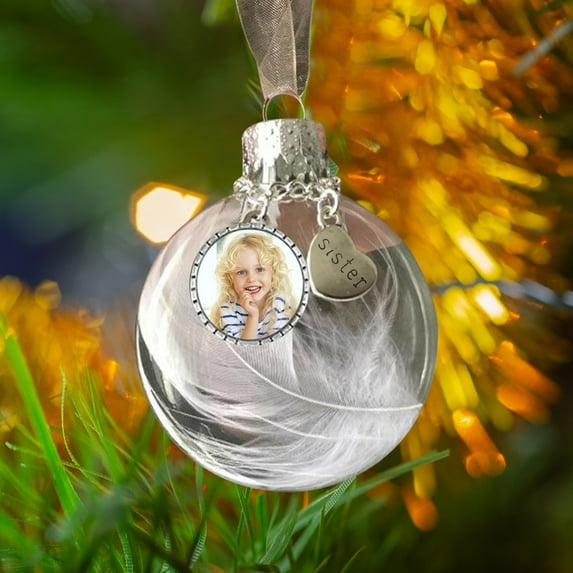 Iumwxz Memorial Angel Feather Christmas Ornament for Tree Decoration A Piece of My Heart Is in Heaven Keepsake for Honoring Loved Ones Versatile Hanging Decor