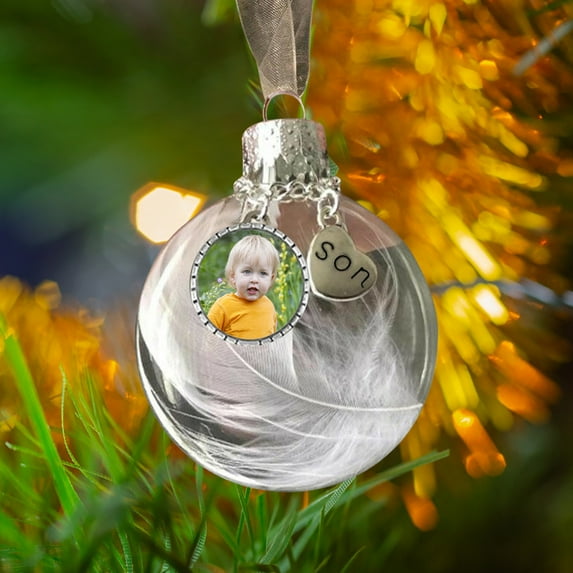 Iumwxz Memorial Angel Feather Christmas Ornament for Tree Decoration A Piece of My Heart Is in Heaven Keepsake for Honoring Loved Ones Versatile Hanging Decor