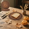 thumbnail image 1 of Iumwxz Party Supplies Series 10 Piece Paper Plate Set Wood Grain Design Rustic Disposable Dinner Plates for Camping Parties Hunting Birthday Decorations Lumberjack Theme Events, 1 of 6