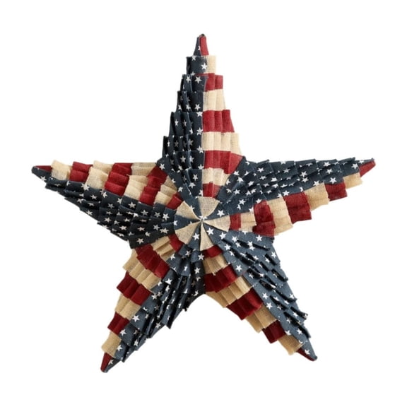 Iumwxz Patriotic Starfish Decoration, Red White Blue Independence Day Tabletop Ornament, Versatile Centerpiece for Mantel Side Table, Easy to Arrange, Includes 1 Starfish, for Holiday Decor