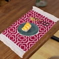 thumbnail image 1 of Iumwxz Placemats Napkins New Thick Cotton and Linen with Tassel Placemats Insulated Placemats Beautiful and Practical Table Insulation Mat Christmas Gifts home decor christmas clearance indoor, 1 of 1