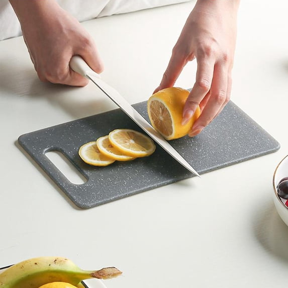 Iumwxz Plastic Cutting Board, Double Sided Kitchen Chopping Board with Anti Slip Design, Food Grade Safe Material, Easy to Clean and Maintain for Home Use