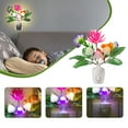 thumbnail image 1 of Iumwxz Plug in LED Flower Night Light with Color Changing Effects, Manual Push Button On Off Switch, Energy Efficient for Bedrooms, Hallways and Staircases, 1 of 9