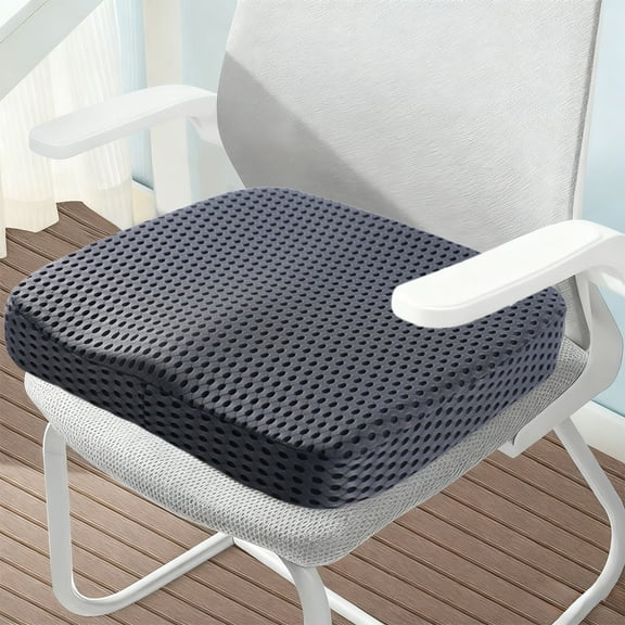 Iumwxz Polyester Chair Cushion with Non Slip Grippers, 40x40x5.5cm Square Seat Cushion for Dining Chairs and Office Chairs, Cloud Like Filling for Comfortable Support and Easy Cleaning