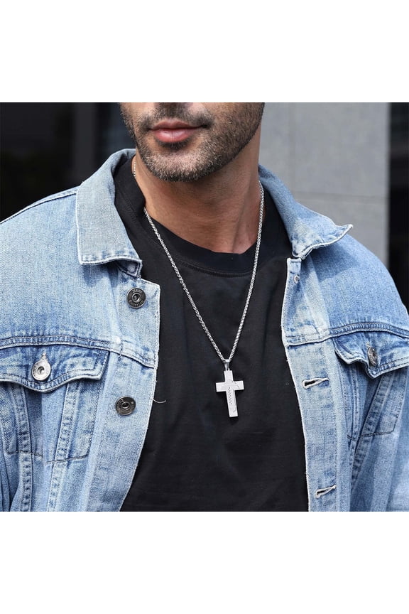 Popular on Walmart Football Necklace for Men Bible Verse Religious Scriptures Pendant Chain Christmas Gifts home decor christmas clearance outdoors indoor