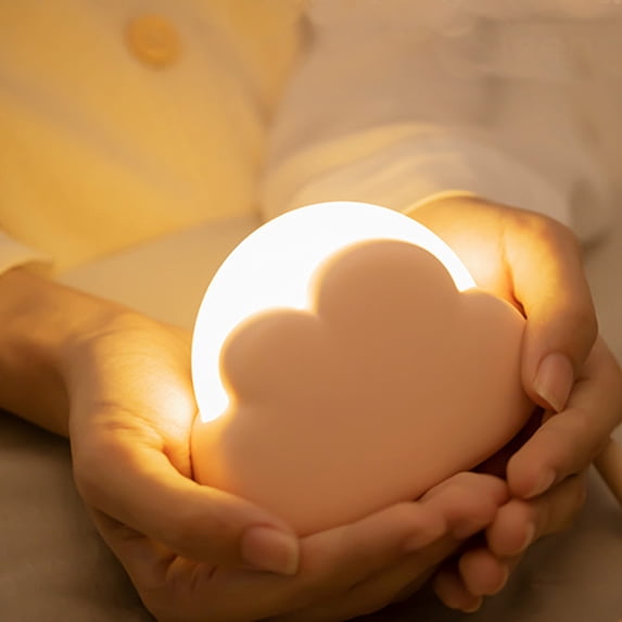 Iumwxz Portable Rechargeable Night Light with Dimmable White and Warm Light Modes, 16 50 Hour Battery Life, Compact Design with Hand Strap for Bedside Table or Home Decor