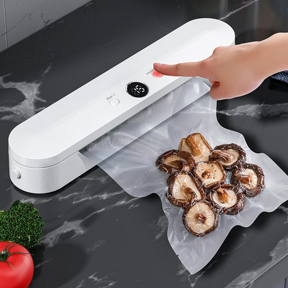 Iumwxz Portable Vacuum Sealer Machine with 85KPA Powerful Motor, One Button Operation and Two Sealing Modes for Food Preservation, Suitable for Vacuum Bags and Storage Boxes, Black