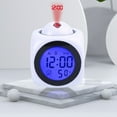 thumbnail image 1 of Iumwxz Projection Digital Alarm Clock with Weather Station, Multifunctional LCD Wall Projection Clock with Temperature Display, Snooze Mode, Portable Design for Bedroom Home Office Travel, 1 of 7