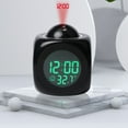 thumbnail image 1 of Iumwxz Projection Digital Alarm Clock with Weather Station, Multifunctional LCD Wall Projection Clock with Temperature Display, Snooze Mode, Portable Design for Bedroom Home Office Travel, 1 of 7