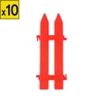 thumbnail image 1 of Iumwxz Red Plastic Garden Fence Picket Edging for Lawns Flowerbeds Plant Borders Decorative Yard 30x10cm Size Modular Design for Easy Installation and Space Definition, 1 of 6