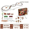 thumbnail image 1 of Iumwxz Reduced Price Toy Train Set with Lights and Sounds Steam Christmas Train Set Railway Tracks Battery Operated Toys Kid Toys Christmas home decor christmas clearance outdoors indoor, 1 of 5