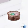 thumbnail image 1 of Iumwxz Rose Gold Metal Paper Clip and Push Pin Organizer Tube with Large Capacity Thickened Stable Base and Open Ended Design for Easy Access to Office Desk Stationery Storage, 1 of 6