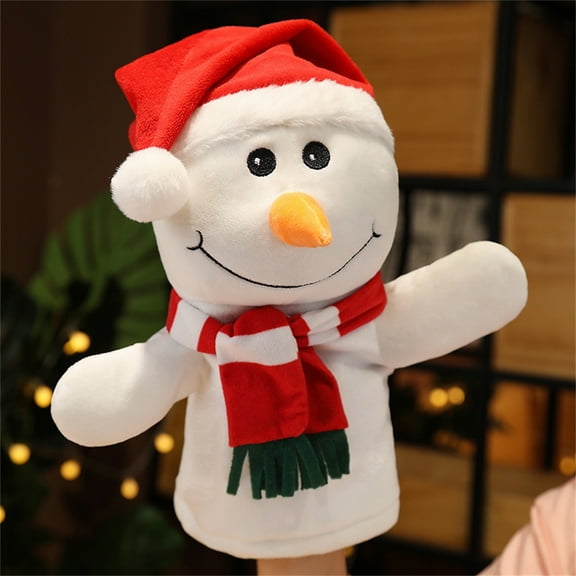 Iumwxz Santa Claus Hand Puppet,Character Toys,Deer Dolls,Funny Christmas Doll Toys,Cute Stuffed Toy for s (Santa Claus) Toys Christmas home decor christmas clearance outdoors indoor