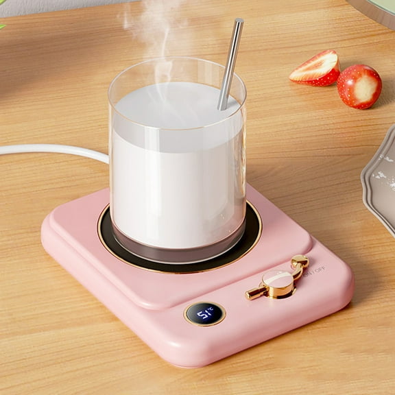 Iumwxz USB Coffee Mug Warmer & Cup Warmer for Office Desk Use, Beverage Warmer for Cocoa Tea Water Milk with Intelligent Constant Temperature, USB Plug and Play, Safe Leak Proof Design