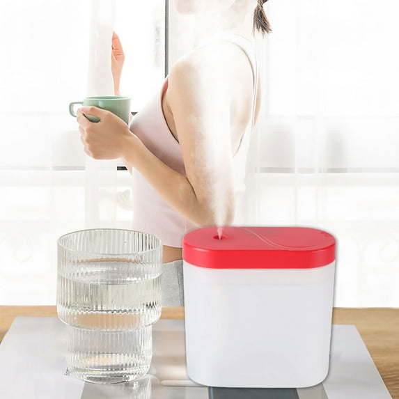 Iumwxz USB Humidifier with Colorful Lights, Quiet Cool Mist Humidifier for Bedroom Office Plants, Portable Mini Humidifier with 260ML Water Tank, Easy to Clean and Operate