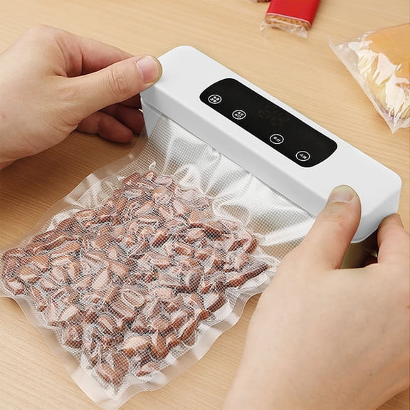 Iumwxz USB Rechargeable Handheld Vacuum Sealer Machine with 3 Nozzles for Food Preservation, Portable Compact Design for Kitchen Camping Travel, Includes USB Cable and Fresh Keeping Bags