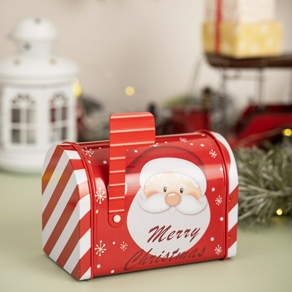 Iumwxz Up to 50% off Christmas Mailbox Tin Box home decor christmas clearance outdoors indoor