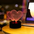 thumbnail image 1 of Iumwxz Valentine'S Day Trending On Social Love Love Heart Series Night Light Gifts Acrylic Led Vision Table Lamps Online Shopping, 1 of 3