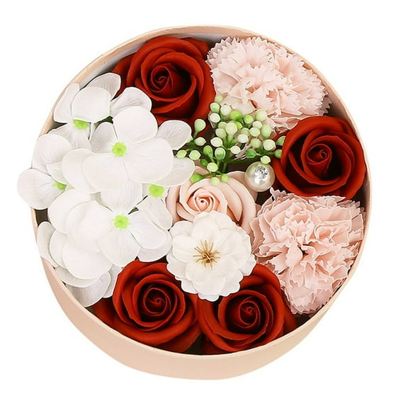 Iumwxz Valentines Day Gifts for Kids Valentine'S Day Diy Soap Flower Gift Rose Box Bouquet Wedding Home Festival Gift End of Year Clearance