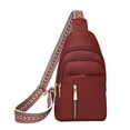 thumbnail image 1 of Iumwxz Women's Casual Crossbody Bag with Adjustable Shoulder Strap and Headphone Port, Zipper Waist Pack Sling Bag for Men and Women Featuring Multiple Pockets for Essentials,Durable Construction, 1 of 5