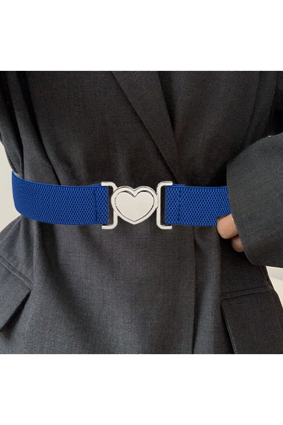 Women's Concealed Money Belt with Buckle Nylon Canvas Thin Waistband for Travel Business Trips Outdoor Adventures Yellow Blue Elastic Narrow Belt 68x3.8cm