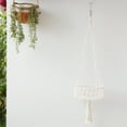 thumbnail image 1 of Iumwxz Woven Hanging Shelf Indoor Planter Display Rack Nylon String Floating Shelf for Plants Flowerpots Storage Fence Beige 80x20cm Space Saving Home Garden Decor, 1 of 6