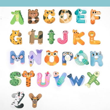 Iumwxz Children's Early Learning Magnetic Alphabet Fridge Stickers Magnetic Educational Toys Christmas Gifts