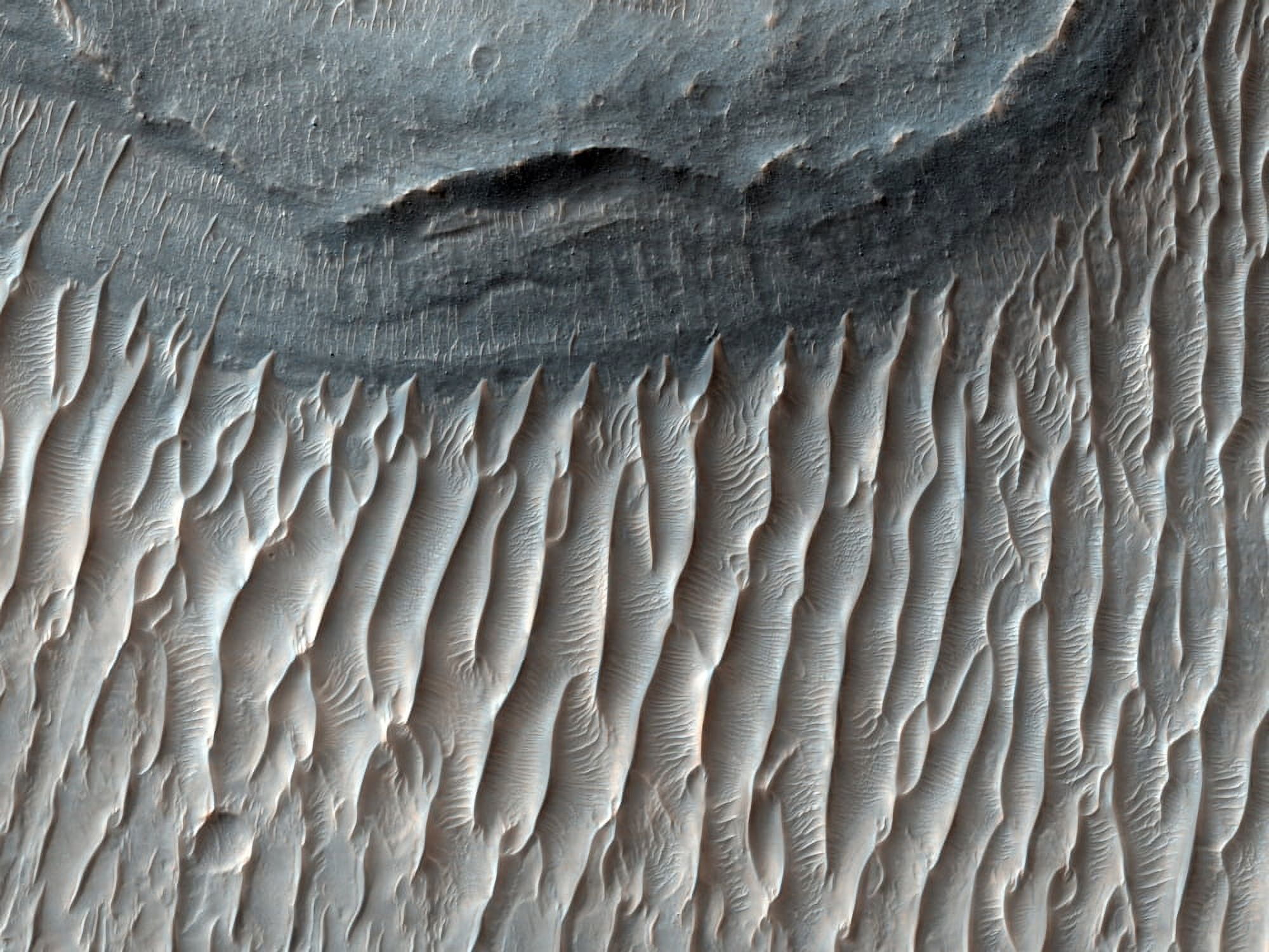 Ius Chasma a large canyon on Mars in the western region of Valles Marineris Canvas Art - Stocktrek Images (33 x 25)