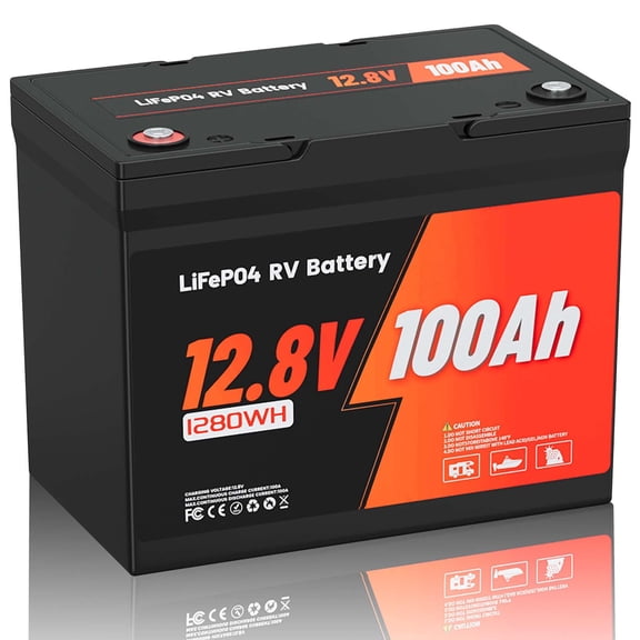 Ivalue 12V 100Ah LiFePO4 Lithium Battery Low Temp Protection Deep Cycle Trolling Motors Battery