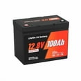 thumbnail image 1 of Ivalue 12V RV Lithium Battery BCI Group 24 100Ah LiFePO4 Battery Built-in 100A BMS 15000 Deep Cycles 12V Battery for RV Marine Home Energy Storage, 1 of 7