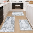 thumbnail image 1 of Ivalue Kitchen Rugs Sets 3 Piece Modern Kitchen Rugs and Mats Non Skid Washable Runners Floor Mat for Kitchen Laundry Room Hallway, Gray, 1 of 8