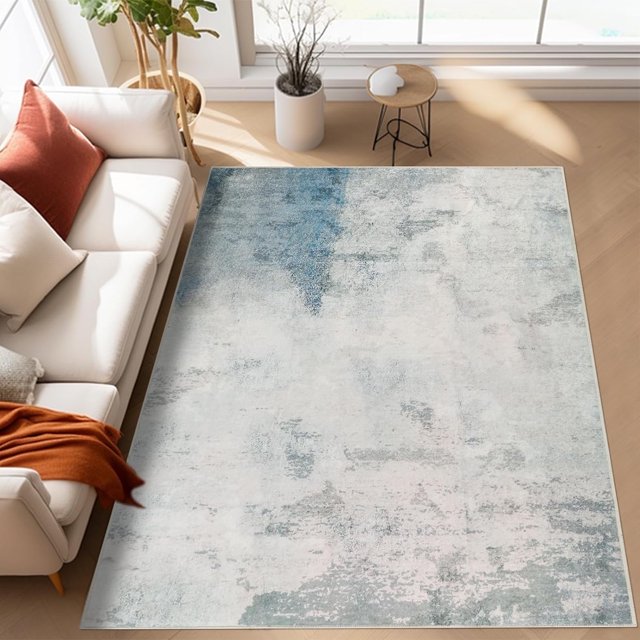 Ivalue Washable Area Rug 3x5, Soft Abstract Rugs for Living Room, Non