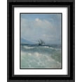 thumbnail image 1 of Ivan Aivazovsky 2x Matted 20x24 Black Ornate Framed Art Print 'The waves', 1 of 2