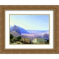 thumbnail image 1 of Ivan Aivazovsky 2x Matted 24x20 Gold Ornate Framed Art Print 'View of Tiflis', 1 of 2