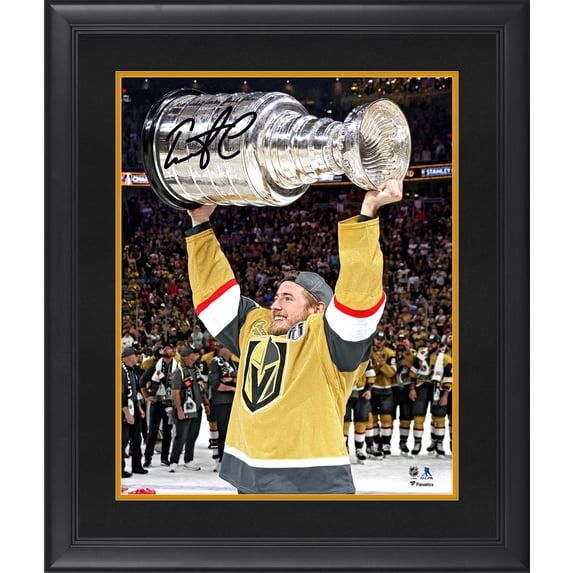 Ivan Barbashev Vegas Golden Knights Deluxe Framed Autographed 2023 Stanley Cup Champions 16" x 20" Raising Cup Photograph - Fanatics Authentic Certified