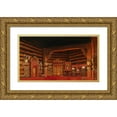 thumbnail image 1 of Ivan Bilibin 24x15 Gold Ornate Framed and Double Matted Museum Art Print Titled - Set Design for the Opera ‘The Tsar's Bride’ (1930), 1 of 4