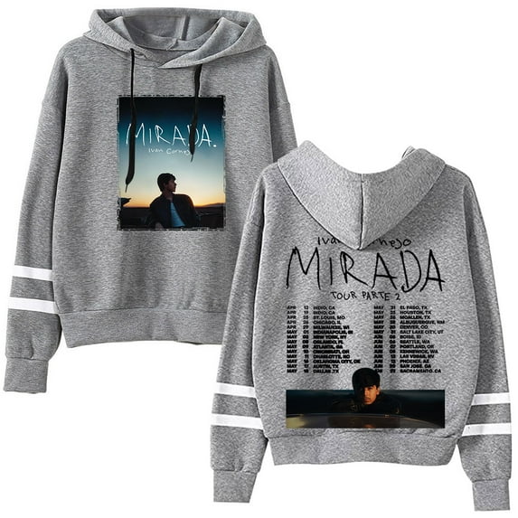 Ivan Cornejo 2025 Mirada Tour Dates Pullover Hoodies Pocketless Parallel Bars Sleeve Streetwear