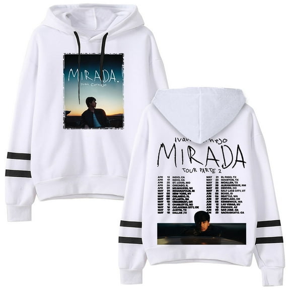 Ivan Cornejo 2025 Mirada Tour Dates Pullover Hoodies Pocketless Parallel Bars Sleeve Streetwear