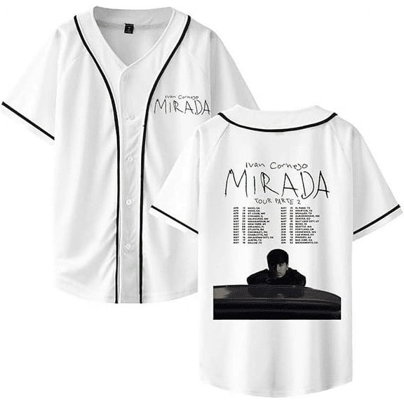 Ivan Cornejo 2025 Mirada Tour tshirt  short sleeve V neck tshirt Button-up Tee  unisex concert tops