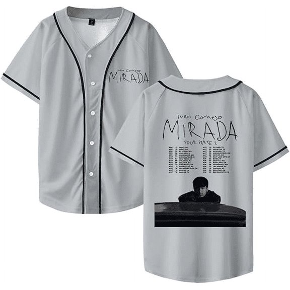 Ivan Cornejo 2025 Mirada Tour tshirt short sleeve V neck tshirt Button-up Tee unisex concert tops