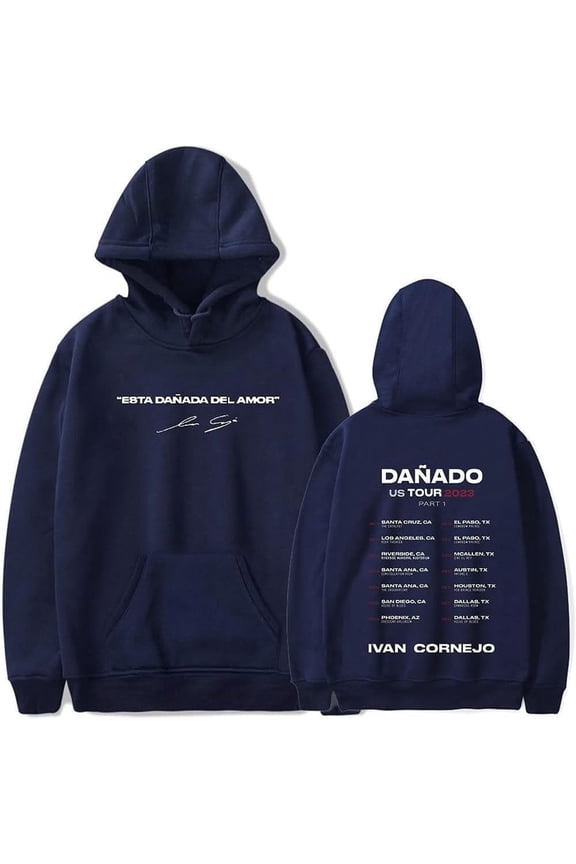 Ivan Cornejo Danado Tour Hoodie Merch Casual Hooded Sweatshirt Unisex Clothing